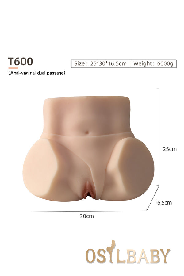 25cm (9.8”) TPE Sex Doll Torso Ass Toy , In Stock, T600