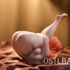 场景 (1) Nya Orange - 1.52kg Cute Cat Ear Mini Platinum Silicone Doll