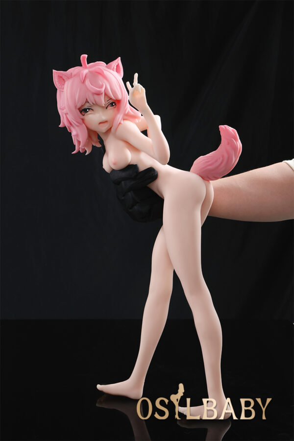 狗娘 (3) Mimi Inu - 2.1kg Pink Dog Girl Anime Platinum Silicone Doll