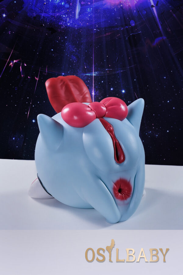 Lahla – 3.5kg Naughty Blue Monster with Dual Channels Platinum Silicone Doll